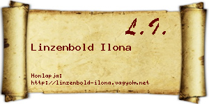 Linzenbold Ilona névjegykártya